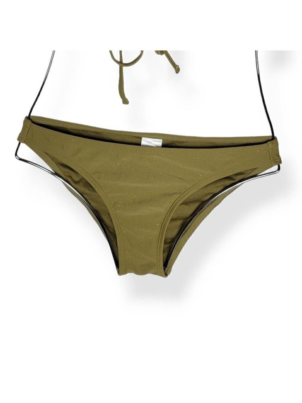Xhilaration Green Glittery Cheeky Bikini Bottom Small Jrs.